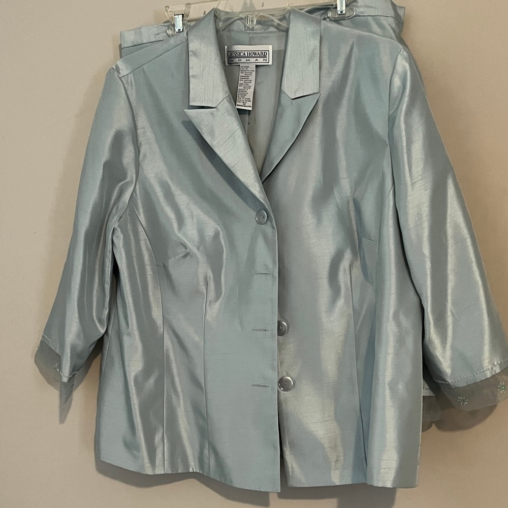 Jessica Howard Women Dressy Collared Skirt Suit 20W